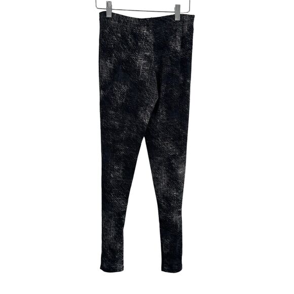 Clara Sun Woo Signature Slim Legging Black Grey Pull On Pants Slinky Women Small - Picture 3 of 5